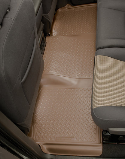 Husky Liners 88-00 GM Full Size Truck 3DR/Ext. Cab Classic Style 2nd Row Tan Floor Liners