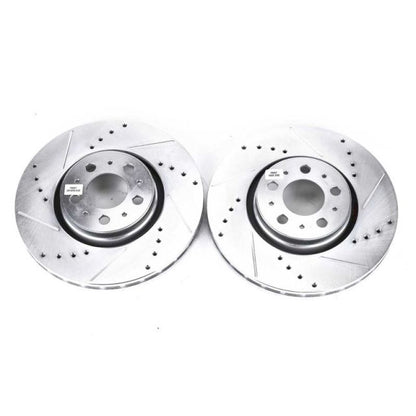 Power Stop 08-09 Volvo S60 Front Evolution Drilled & Slotted Rotors - Pair