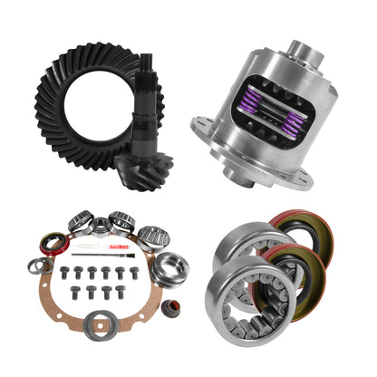 Yukon 8.8in Ford 3.55 Rear Ring & Pinion Install Kit 31 Spline Positraction 2.99in Axle Bearings