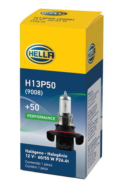Hella Bulb H13 12V 60/55W P264T T4 +50