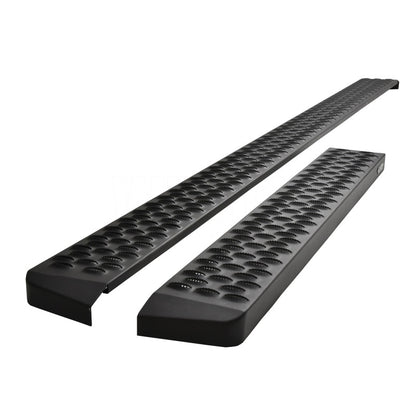 Westin Ford Transit Van 150/250/350 (46in Driver & 97in. Pass) Grate Steps Running Boards - Tex. Blk