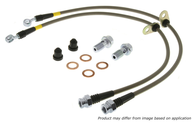 StopTech 99-00 Civic Si w/Rear Disc Brakes Front SS Brake Lines