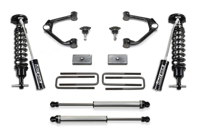 Fabtech 19-21 GM C/K1500 P/U 3in Budget Sys w/Dl 2.5 Resi & 2.25