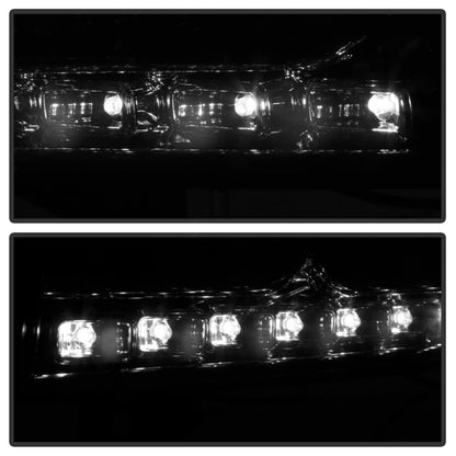 Xtune Dodge Charger 06-10 1Pc LED Crystal Headlights Chrome HD-ON-DCH05-1PC-LED-C