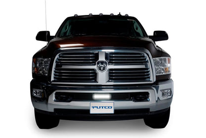 Putco 11-18 Ram HD - SS - Bar Style Bumper Grille Inserts w/ 10in Luminix Light Bar (Black)