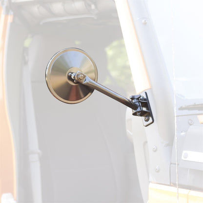 Rugged Ridge 97-18 Jeep Wrangler Black Round Quick Release Mirror