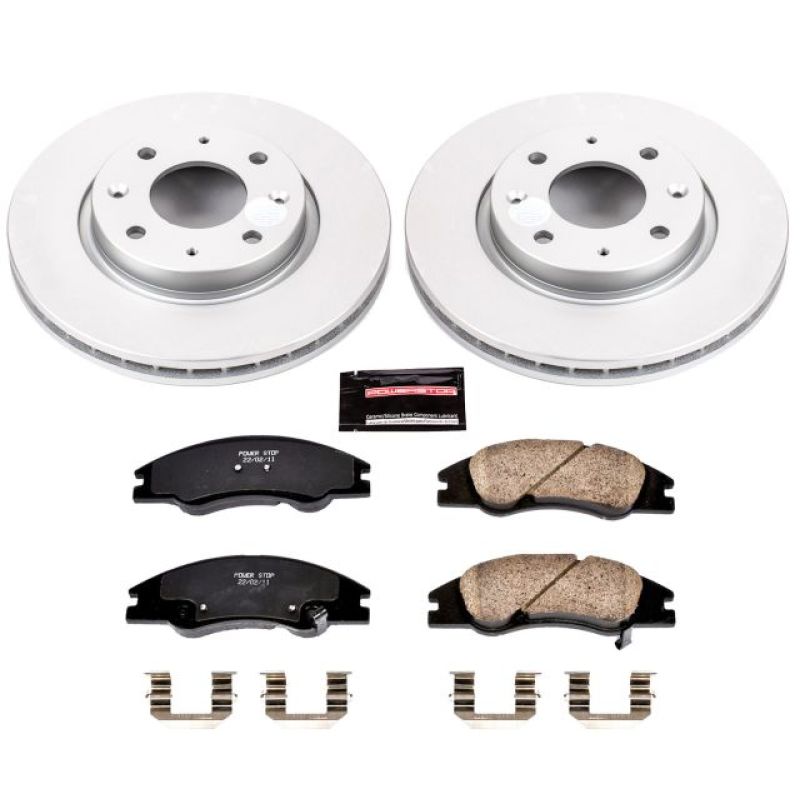 Power Stop 04-09 Kia Spectra Front Z17 Evolution Geomet Coated Brake Kit