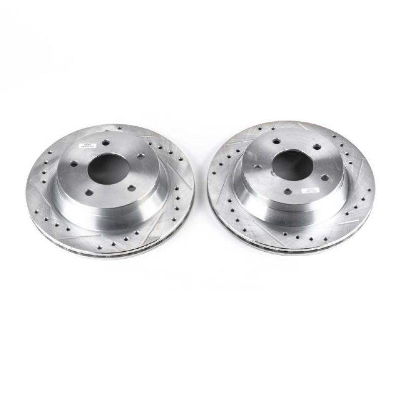 Power Stop 84-87 Chevrolet Corvette Front Evolution Drilled & Slotted Rotors - Pair