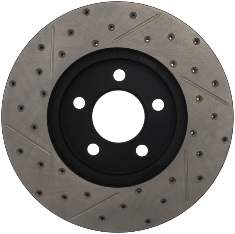 StopTech 03-09 Lincoln Town Car / 03-09 Mercury Grand Marquis Front Right Slotted & Drilled Rotor