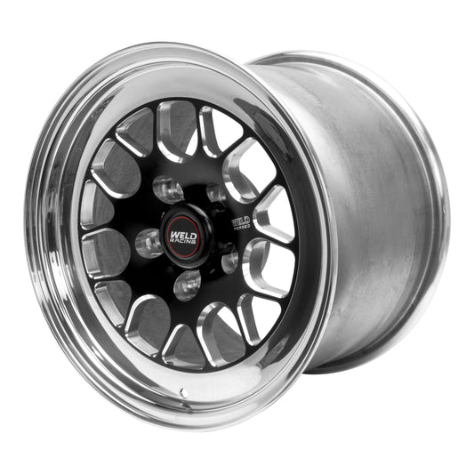 Weld S77 15x8.33 / 5x4.5 BP / 5.5in. BS Black Wheel (Low Pad) - Non-Beadlock