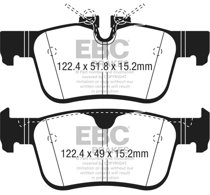 EBC 2017+ Volvo S90 2.0L Turbo Greenstuff Rear Brake Pads