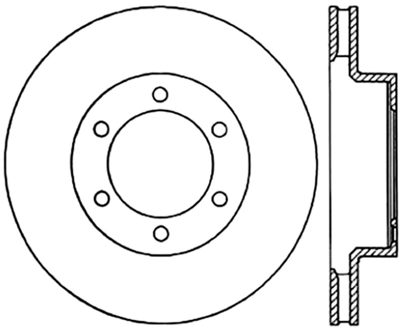 Stoptech 03-09 Toyota 4Runner / 05-14 Toyota FJ Cruiser Front Performance Cryo Brake Rotor