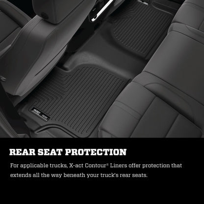 Husky Liners 2014 Toyota Tundra Crew Cab / Ext Cab X-Act Contour Black 2nd Seat Floor Liner