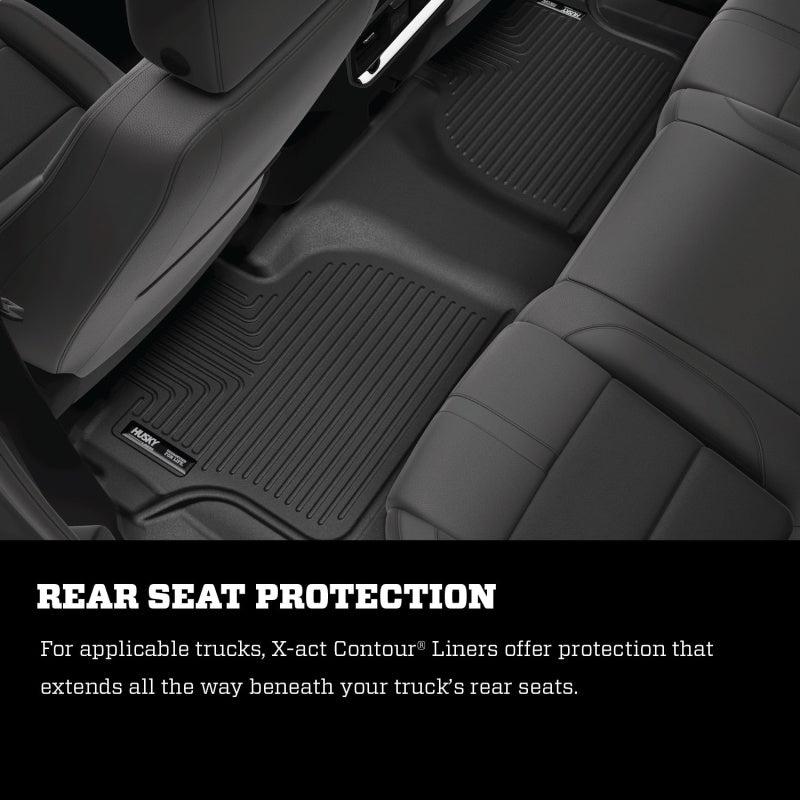 Husky Liners 2019 Ram 1500 / Dodge Ram X-Act Contour Second Row Black Floor Liners