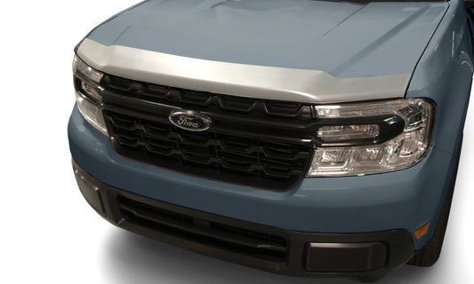 AVS 2022 Ford Maverick Aeroskin Low Profile Acrylic Hood Shield - Chrome