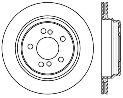 StopTech Sport Slotted (CRYO) 01-06 BMW M3 Rear Right Rotor