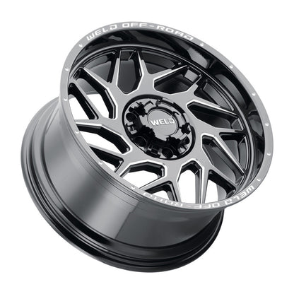 Weld Off-Road W117 20X10 Fulcrum 6X135 6X139.7 ET13 BS6.00 Gloss Black MIL 106.1