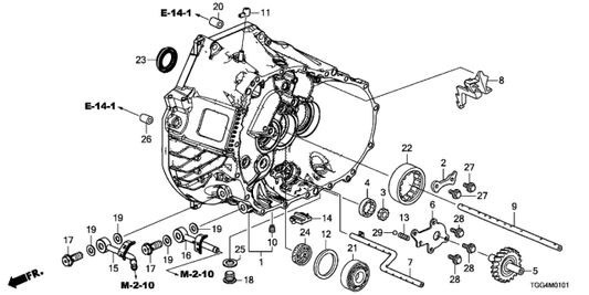 Honda - B-Series Input Shaft Seal (Clutch Case) (28x43x7)
