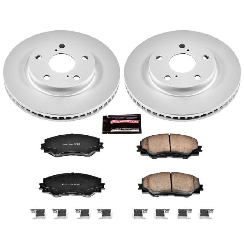 Power Stop 10-12 Lexus HS250h Front Z17 Evolution Geomet Coated Brake Kit