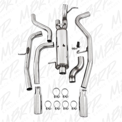 MBRP 09-11 Chev/GMC Colorado/Canyon 5.3L V8 EC/CC-SB Cat Back Dual Split Rear Exit T409