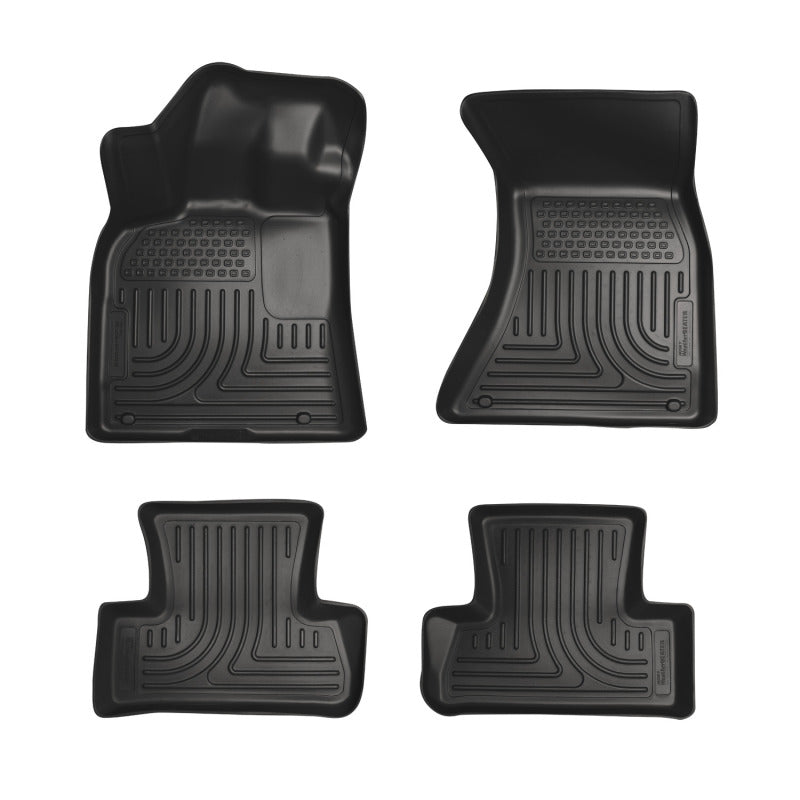 Husky Liners 09-14 Audi Q5 Weatherbeater Black Front & 2nd Seat Floor Liners
