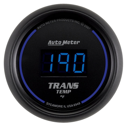 Autometer 52.4mm Black Digital Trans Temperature Gauge