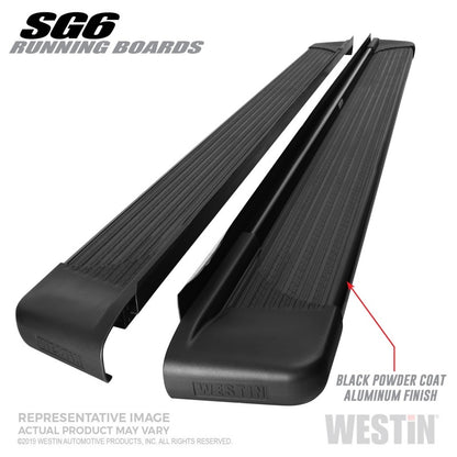 Westin SG6 Black Aluminum Running Boards 83.00 in