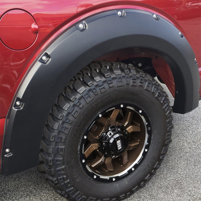 Bushwacker 18-20 Ford F-150 (Excl Models w/Tech Pkg) Pocket Style Flares 4pc - Agate Black Met