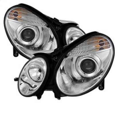 Spyder Mercedes Benz E-Class 03-06 Projector Headlights Xenon/HID Model- Chrm PRO-YD-MBW21103-HID-C