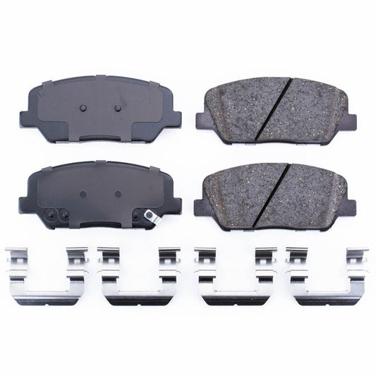 Power Stop 10-16 Hyundai Genesis Coupe Front Z17 Evolution Ceramic Brake Pads w/Hardware