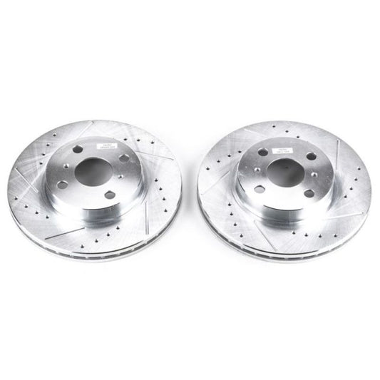 Power Stop 98-02 Chevrolet Prizm Front Evolution Drilled & Slotted Rotors - Pair