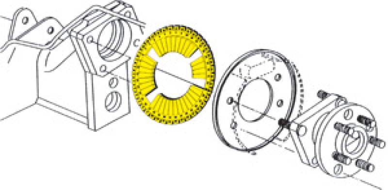 SPC Performance EZ Shim Dual Angle Camber/Toe Shim (Yellow)