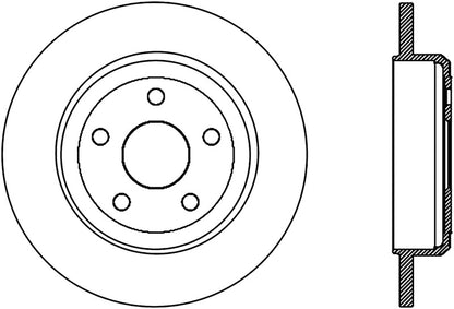 StopTech Slotted Sport Brake Rotor 11-17 Jeep Grand Cherokee (Excludes SRT8)