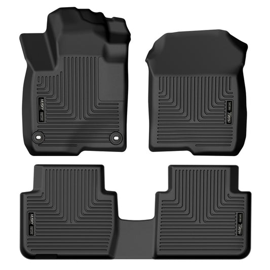 Husky Liners 2023 Honda HR-V WeatherBeater Front & 2nd Row Seat Floor Liners - Black