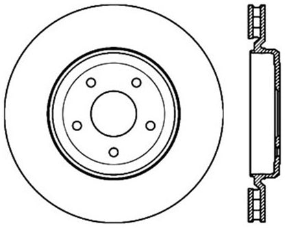 StopTech Power Slot 06-10 Corvette (Z06) / 10 Corvette Grand Sport Rear Right Slotted CRYO Rotor