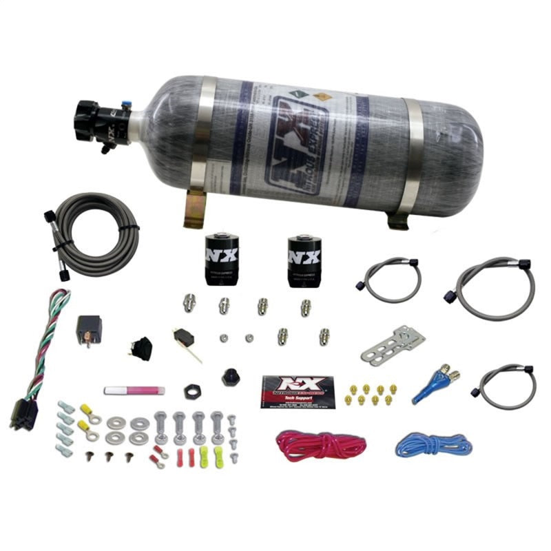 Nitrous Express E85 Universal Single Nozzle Nitrous Kit for EFI w/Composite Bottle