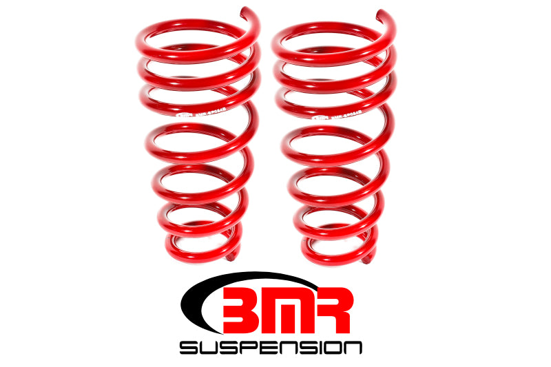 BMR 10-15 5th Gen Camaro V6 Rear Lowering Springs - Red