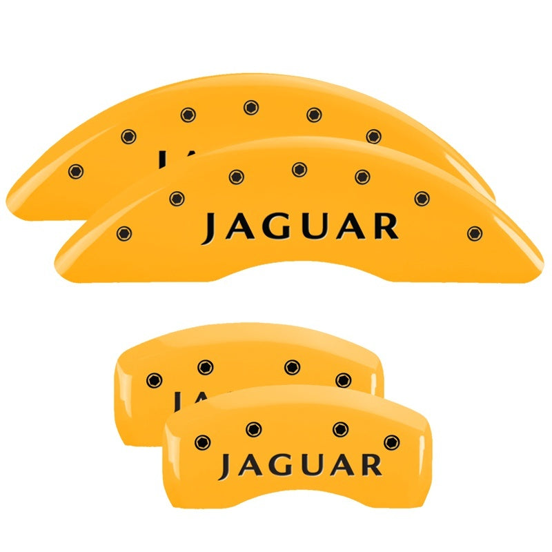 MGP 4 Caliper Covers Engraved Front & Rear MGP Yellow Finish Black Characters 2003 Acura RL