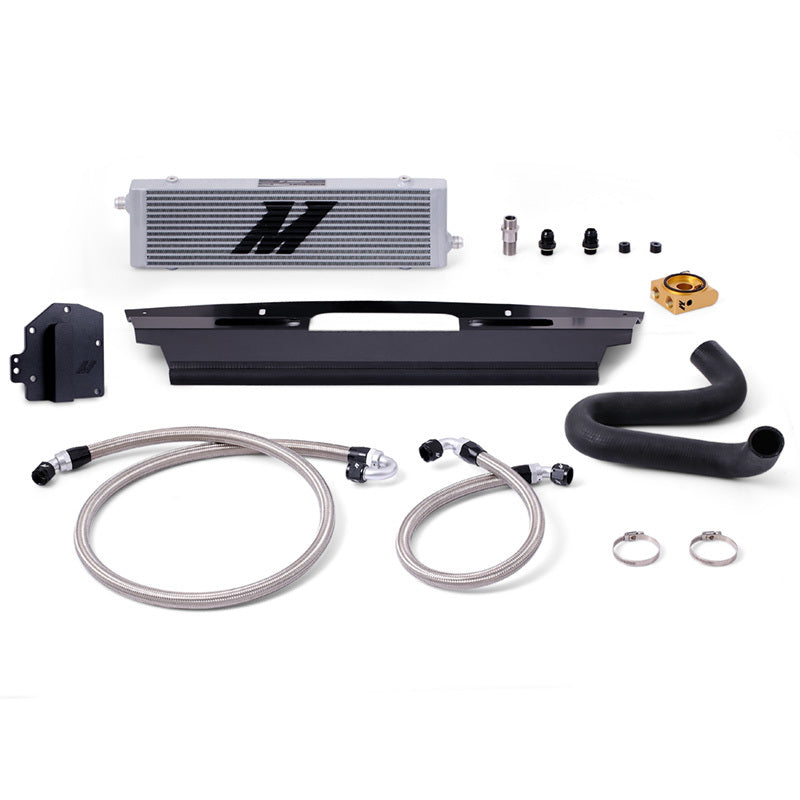 Mishimoto 15-17 Ford Mustang GT Right-Hand Drive Thermostatic Oil Cooler Kit - Silver