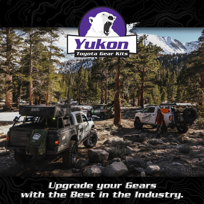 Yukon Ring & Pinion Gear Kit Pkg F&R w/Install Kits Toyota 8.0/8.0 IFS 4.56 Ratio