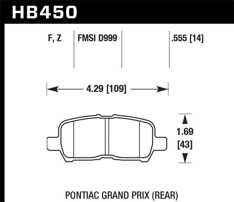 Hawk Performance Ceramic Street Brake Pads