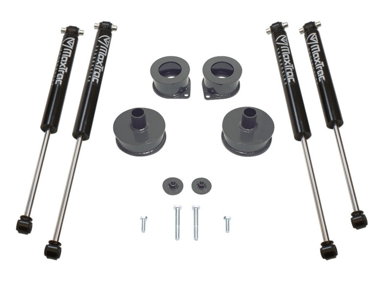 MaxTrac 18-19 Jeep Wrangler JL 2WD/4WD 2.5in/2in Spacer Kit w/MaxTrac Shocks