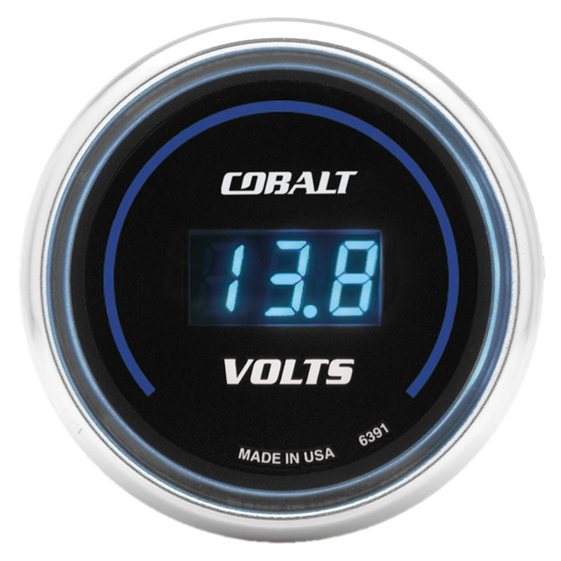 Autometer Cobalt 52mm Digital Voltmeter 8-19 Volts Gauge