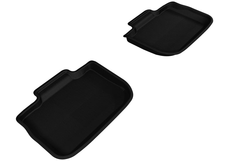 3D MAXpider 2011-2020 Dodge/Chrysler Charger/300/300C Kagu 2nd Row Floormats - Black