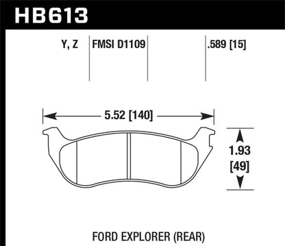 Hawk Performance Ceramic Street Brake Pads