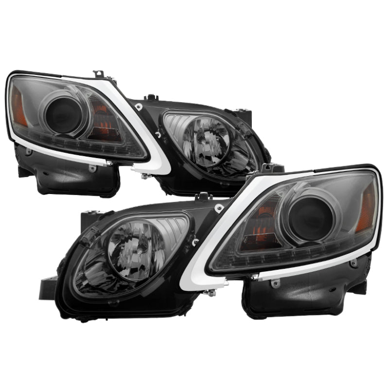 Spyder Lexus GS 300 / 350 / 450 06-11 Headlights - HID Model Only - Smoke PRO-YD-LG06-HID-DRL-SM