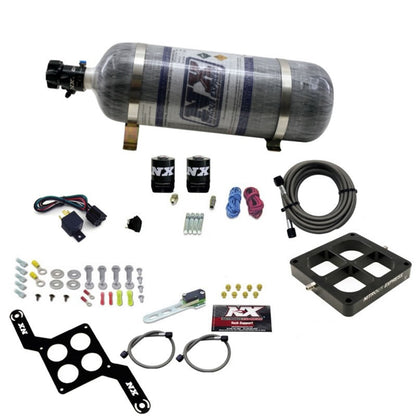 Nitrous Express Dominator Single Entry Crossbar Pro-Power Nitrous Kit (100-500HP) w/Comp Bottle