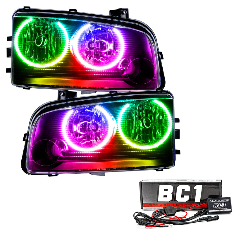 Oracle 05-10 Dodge Charger SMD HL (Non-HID) - ColorSHIFT w/ BC1 Controller SEE WARRANTY