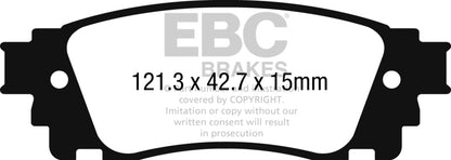 EBC 2017+ Toyota C-HR 2.0L Ultimax2 Rear Brake Pads