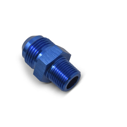 Russell Performance -16 AN to 3/4in NPT Straight Flare to Pipe (Blue)